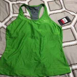 NIKE DRI-FIT TANK TOP GREEN COLOR SIZE L